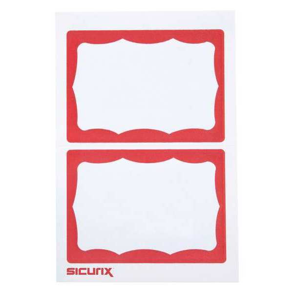 ID Adhesive Badge, Adhesive, PK600