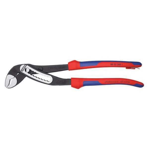 12 in Knipex Alligator V-Jaw Water Pump Plier Serrated, Bi-Material Grip