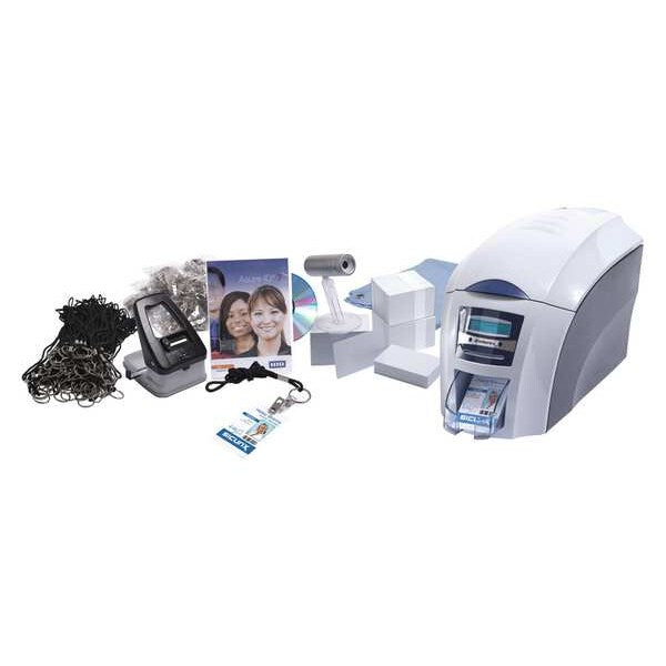 ID Card Printer, White, For PC or MAC