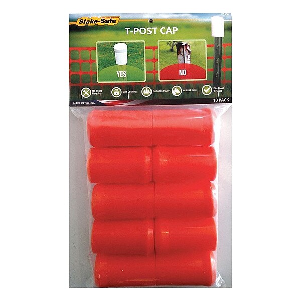 Post/Rebar Cap, 2 DIA, Orange