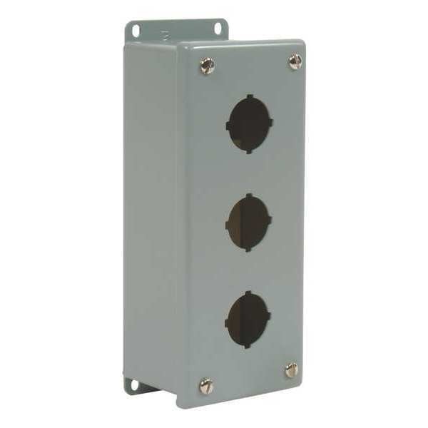 Pushbutton Enclosure, 1 Column, 3 Holes