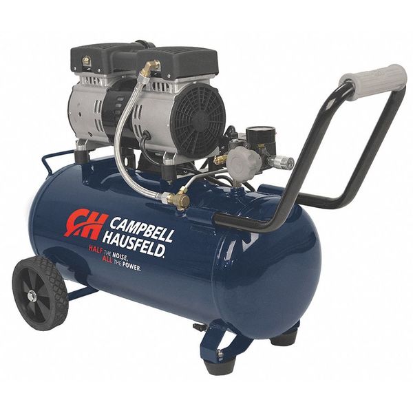 Air Compressor, 1.0 HP, 120VAC, Tank 8 gal.