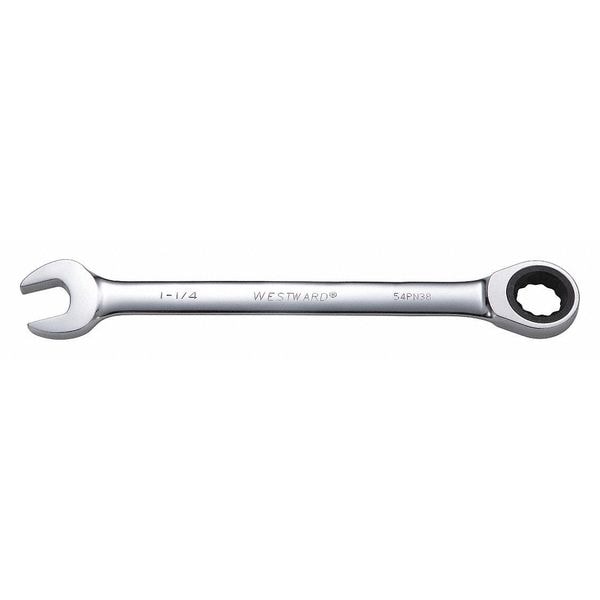 Ratcheting Wrench, Combination, SAE, 1-1/4