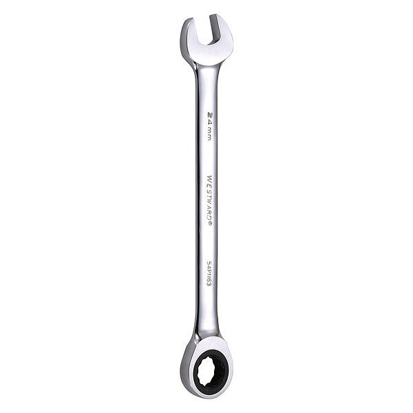 Ratcheting Wrench, Combination, 12 pt.24m