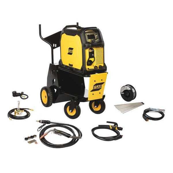 Mig Welder Kit, ESAB Rebel, Phase 1 , 120/208/230 V AC , Flux Core, MIG , 150A@120V DC, 250A@230V DC
