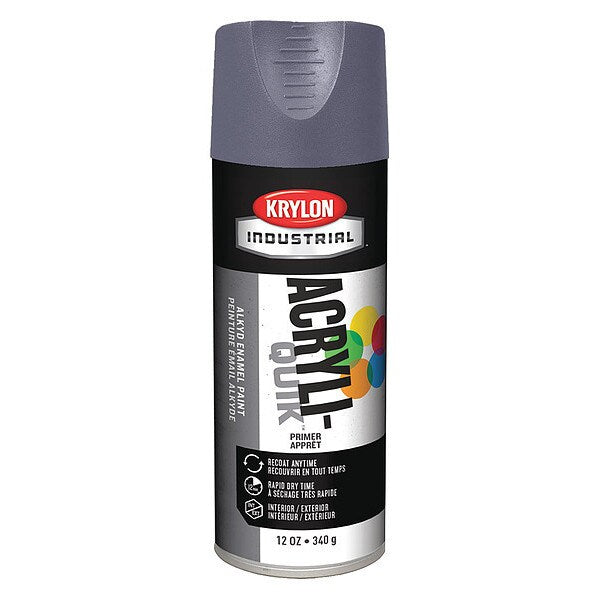 Spray Primer, Platinum, Flat Finish, 12 oz.