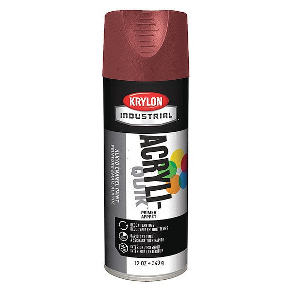 Spray Primer, Ruddy Brown, Flat Finish, 12 oz.