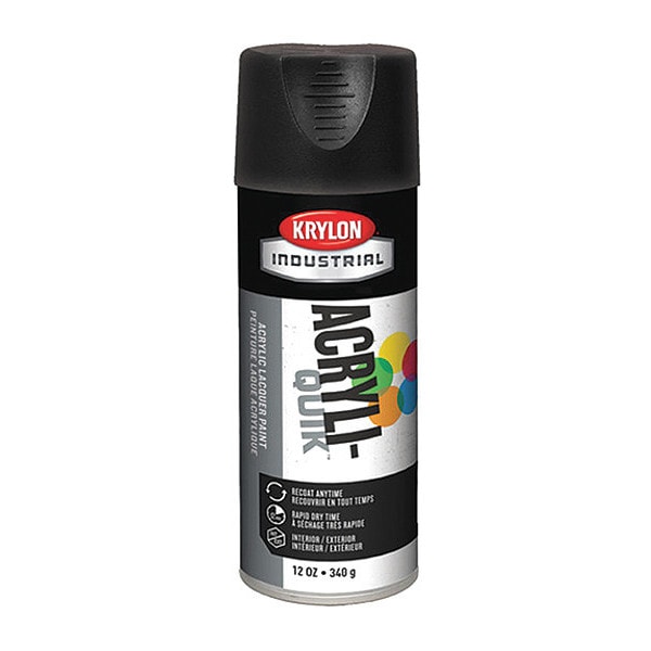 Spray Paint, Ultra Black, Ultra-Flat, 12 oz