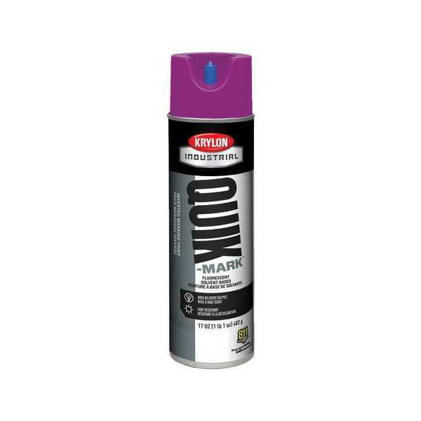Inverted Marking Paint, 17 oz., Fluorescent Purple, Solvent -Based