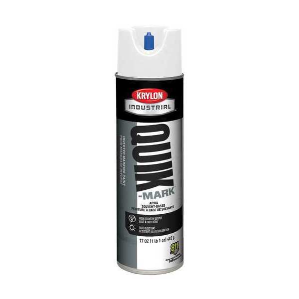 Inverted Marking Paint, 17 oz., Utility White, Solvent -Based