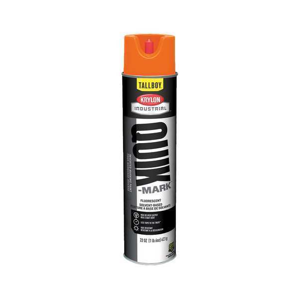 Inverted Marking Paint, 22 oz., Fluorescent Orange, Solvent -Based