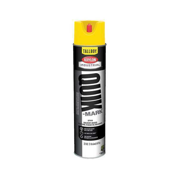 Inverted Marking Paint, 22 oz., High Visibility Yellow, Solvent -Based