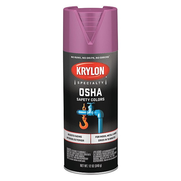 Spray Paint, Safety Purple, Gloss, 12 oz