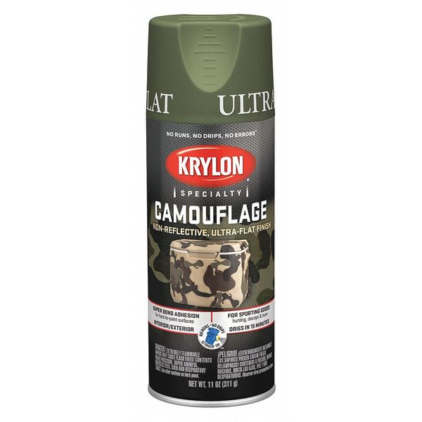 Spray Paint, Light Green, Ultra-Flat, 11 oz