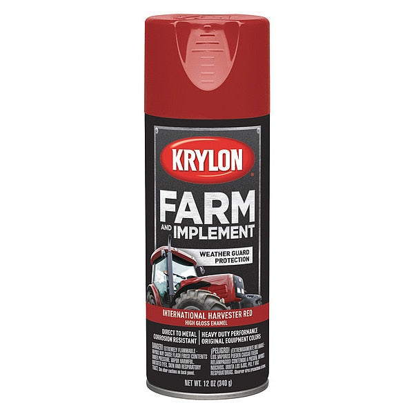 Spray Paint, International Harvester Red, High Gloss, 12 oz.