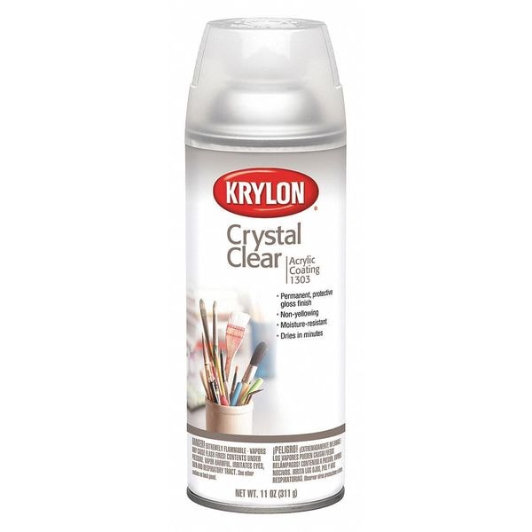 Spray Paint, Crystal Clear, Gloss, 11 oz