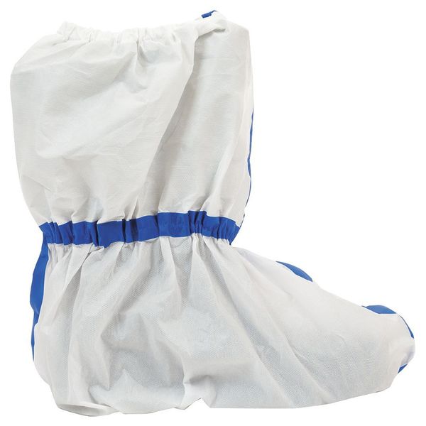 ViroGuardÂ® 2, White Boot Cover, Taped Seams, Elastic Ankle & TopPK50