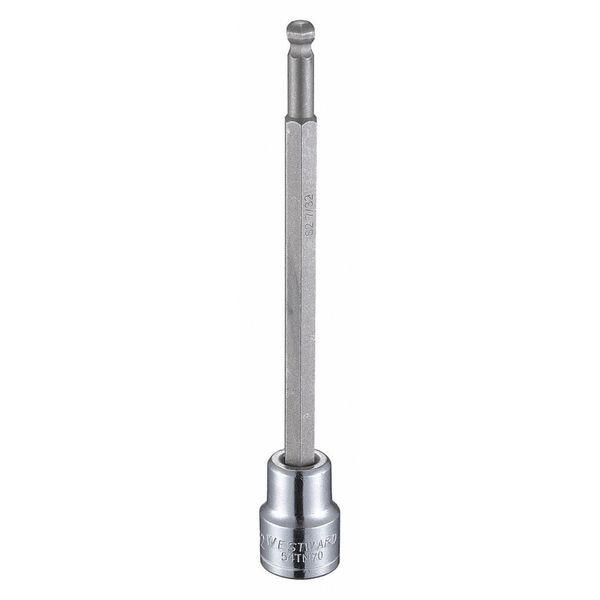 6 mm Tip, Socket Bit, Metric 3/8 in Drive