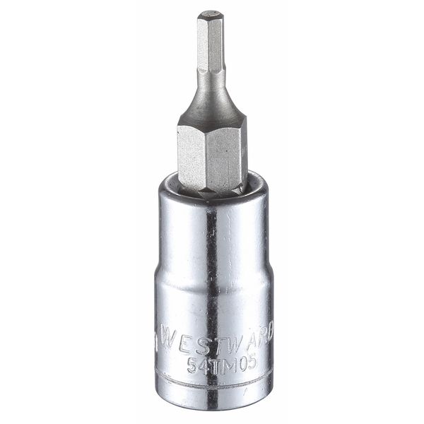 2.5 mm Tip, Socket Bit, Metric 1/4 in Drive