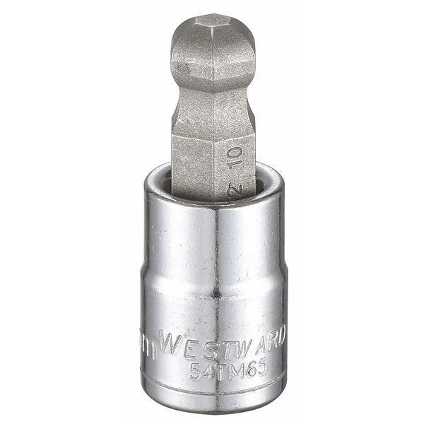 10 mm Tip, Socket Bit, Metric 3/8 in Drive