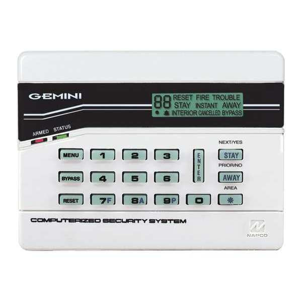 Intrusion System Keypads, 5-7/8
