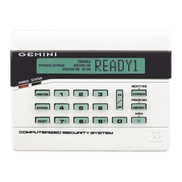 Intrusion System Keypads, 5-7/8