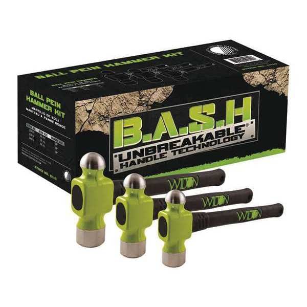 3-piece Ball Peen Hammer Set, 24-40 oz., 14