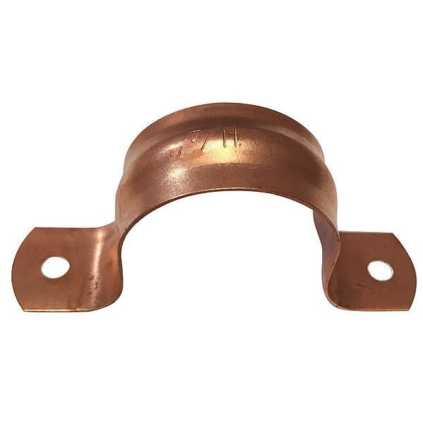 Pipe Strap, Copper, 1-1/4