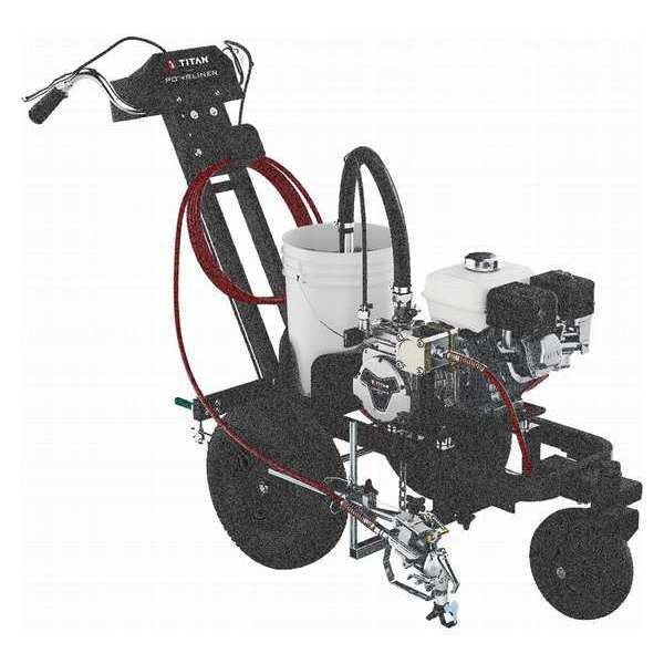 Striping Machine, Holds 5 gal., Aluminum