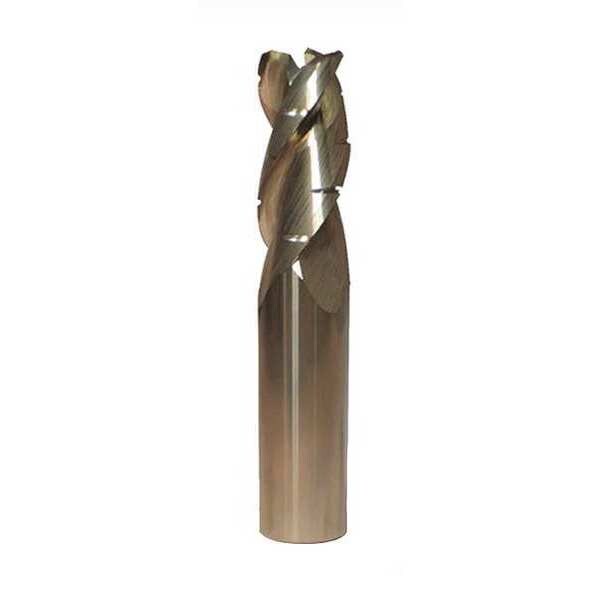 Corner Radius End Mill, Uncoated, 3