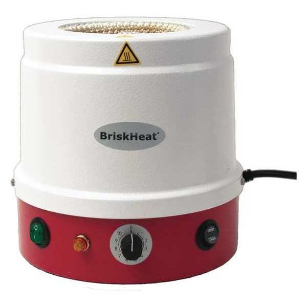 Heating Mantle, Metal-Housed, 120V, 60W, 50mL, Built-In Controller