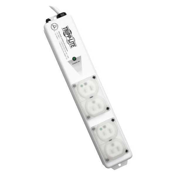 Outlet Strip, 6 ft. Cord L, 1-1/2