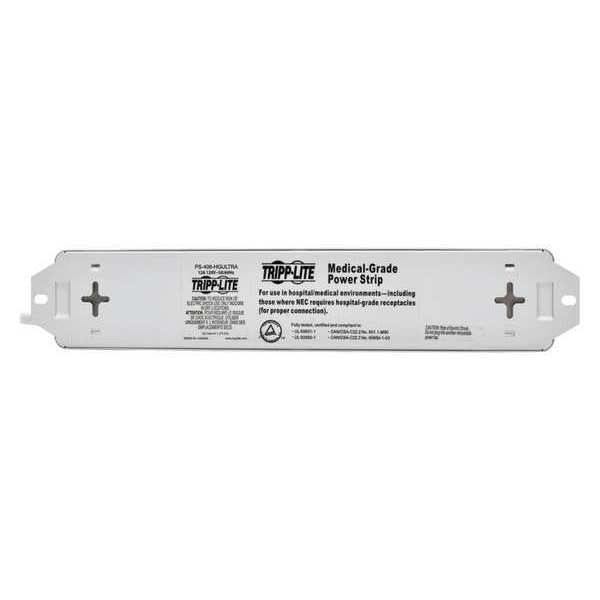 Outlet Strip, 6 ft. Cord L, 1-1/2