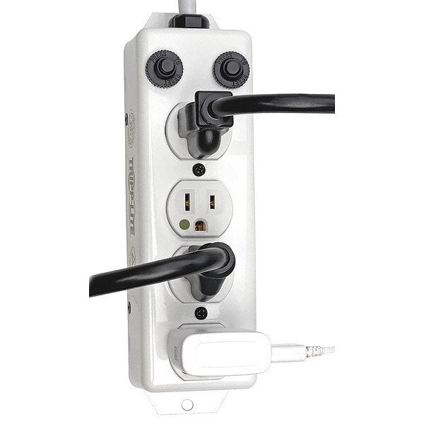 Outlet Strip, 7 ft. Cord L, 2-13/32