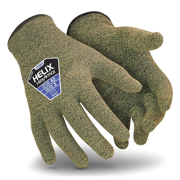 Cut Resistant Gloves, A2 Cut Level, Uncoated, M, 1 PR