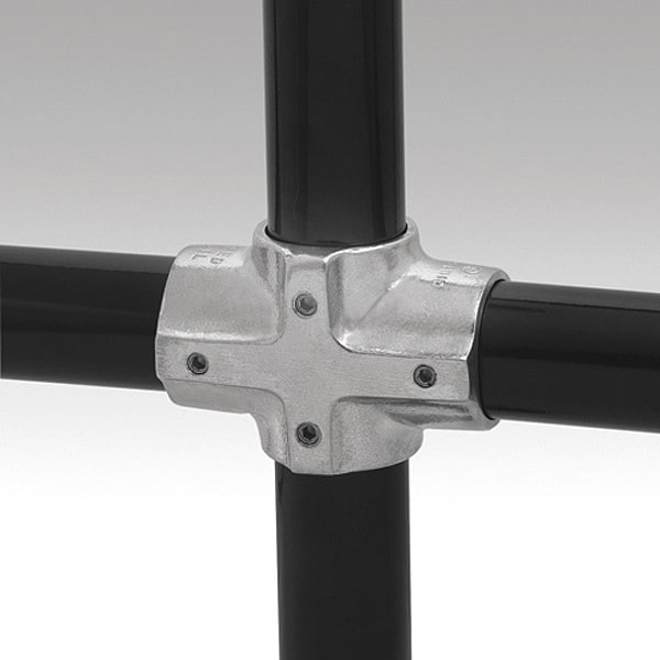 Structural Pipe Fitting, Cross, Aluminum, 2 in Pipe Size, 32510 lb Tensile Strength