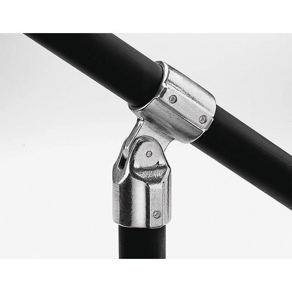 Structural Pipe Fitting, Adjustable Elbow/Tee, Aluminum, 1 in Pipe Size, 32510 lb Tensile Strength