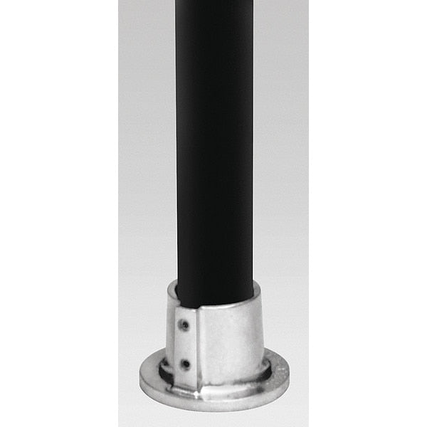 Structural Pipe Fitting, Round Base Flange, Aluminum, 2 in Pipe Size, 32510 lb Tensile Strength
