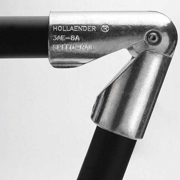 Adjustable Elbow for 1-1/4 in Pipe, 1-3/4 in Inner Dia, 1-5/8 in Outer Dia, 7-5/8 in L, Aluminum,