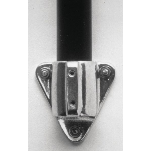 Structural Pipe Fitting, Wall Mount Flange, Aluminum, 1 in Pipe Size, 32510 lb Tensile Strength