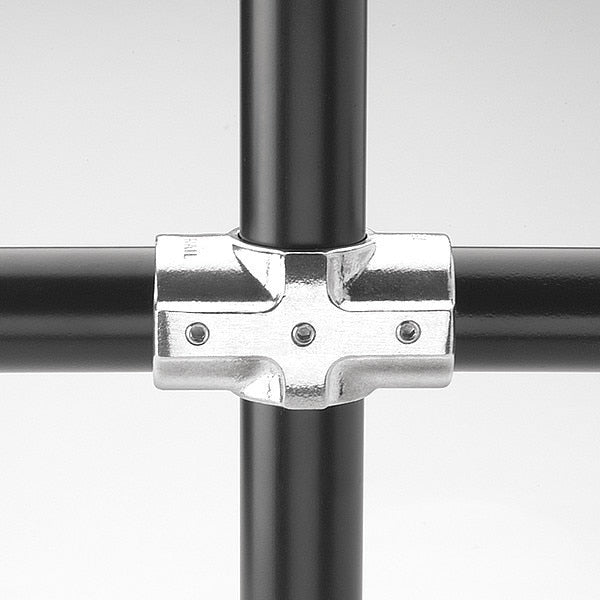 Structural Pipe Fitting, Cross-E, Aluminum, 1 in Pipe Size, 32510 lb Tensile Strength