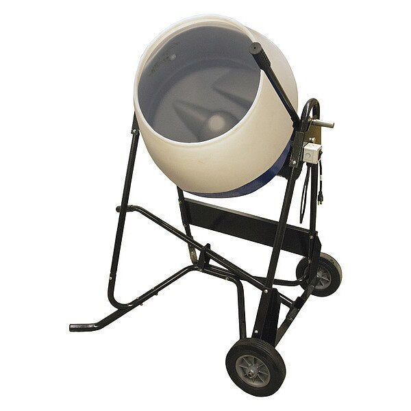 Concrete Mixer, Polyethylene Drum, 219 lb.