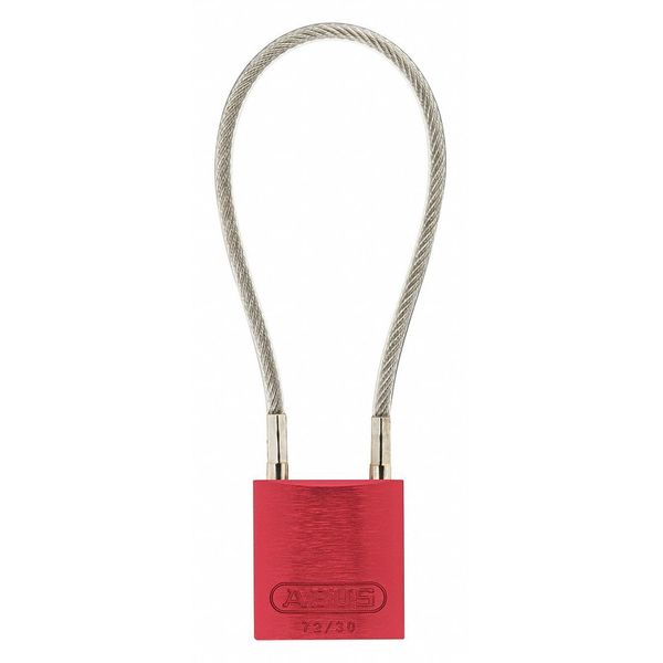 Lockout Padlock, Key Different, Red Body