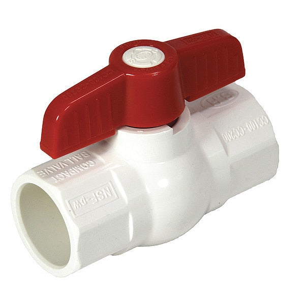 Ball Valve, PVC Body, 1-1/4