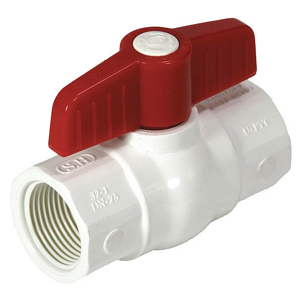 Ball Valve, PVC Body, 1