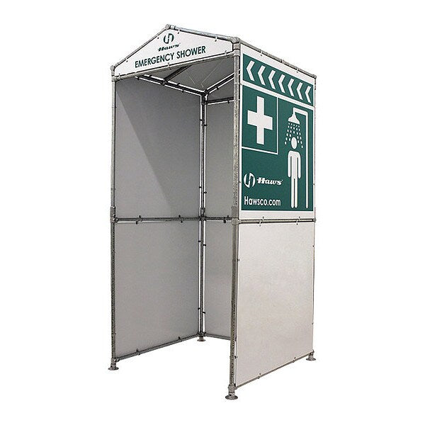 Emergency Three Sided Enclosure, White
