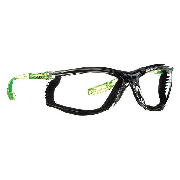 Safety Glasses, Wraparound Clear Polycarbonate Lens, Anti-Fog, Scratch-Resistant