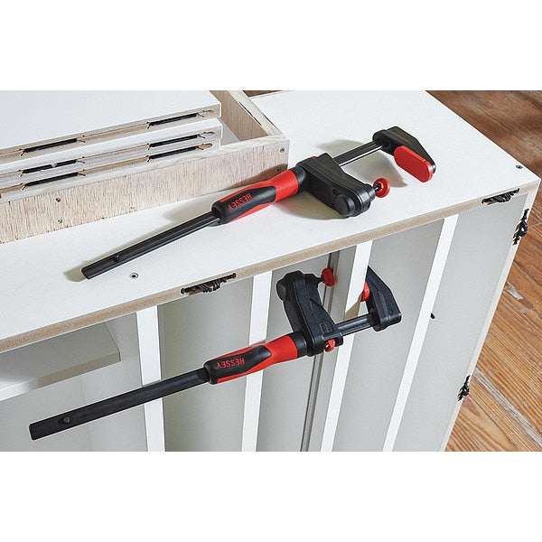 Bar Clamp 2-Component Plastic Handle and 2 3/8 in Throat Depth
