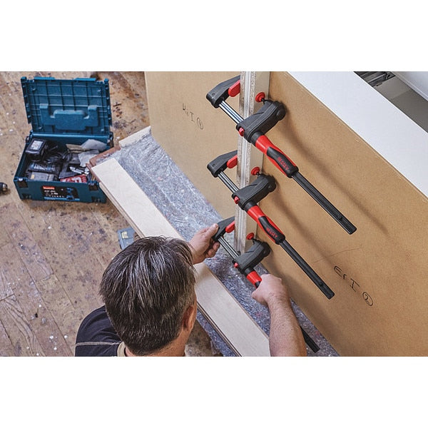Bar Clamp 2-Component Plastic Handle and 2 3/8 in Throat Depth