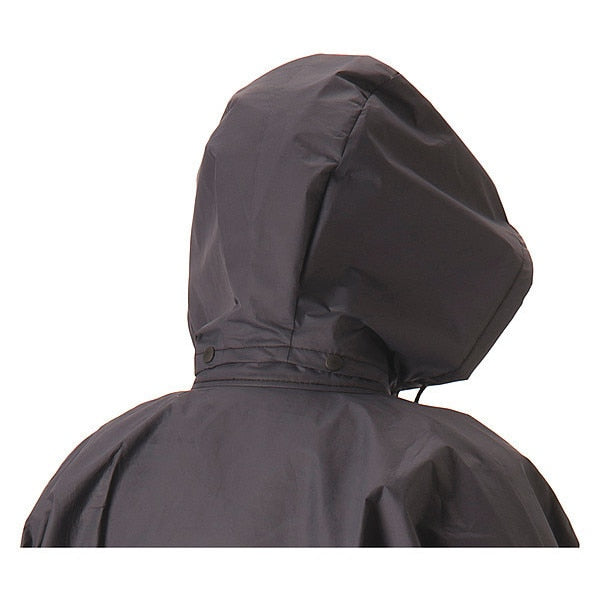Flame Resistant Rain Hood, Blue, Snaps
